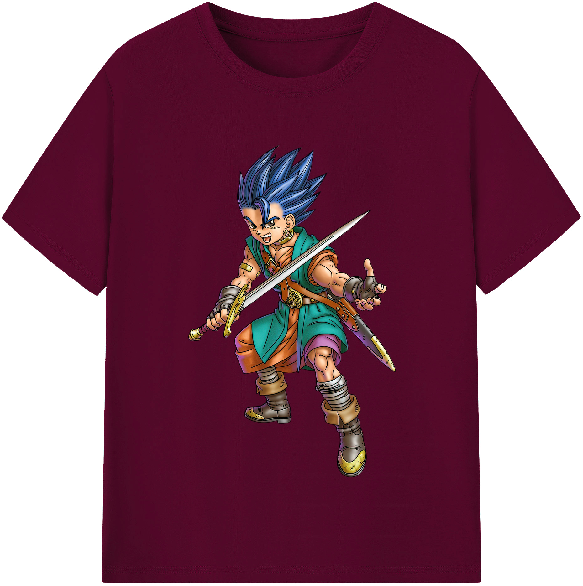 （画像用） ドラゴンクエスト Doragon Kuesuto Dragon Quest レディースカジュアルプリントTシャツ（綿100％）